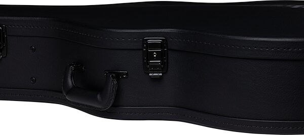open zoom image for Gibson J-185 Jumbo Hardshell Acoustic Guitar Case, Modern Black, Action Position Back