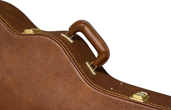 open zoom image for Gibson J-185 Jumbo Hardshell Acoustic Guitar Case, Original Brown, Open Box (Very Good), Action Position Back