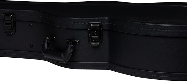 open zoom image for Gibson SJ-200 Jumbo Hardshell Acoustic Guitar Case, Modern Black, Action Position Back