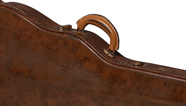 open zoom image for Gibson Lifton Historic Case for Les Paul Guitar, Aged Brown and Pink, Action Position Front