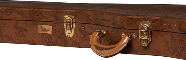 open zoom image for Gibson Lifton Historic Case for Les Paul Guitar, Aged Brown and Pink, Action Position Front