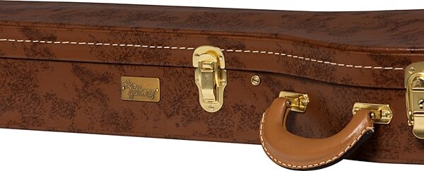 open zoom image for Gibson Lifton Historic Case for Les Paul Guitar, Brown and Pink, Action Position Front