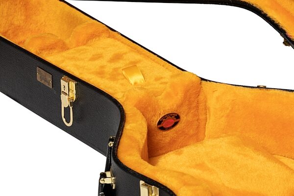 open zoom image for Gibson Lifton Historic Case for ES-335, Black/Goldenrod, Open Box (Very Good), Action Position Back