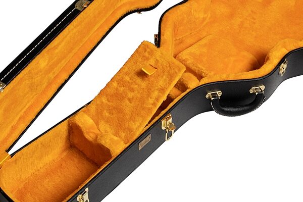 open zoom image for Gibson Lifton Historic Case for ES-335, Black/Goldenrod, Open Box (Very Good), Action Position Back