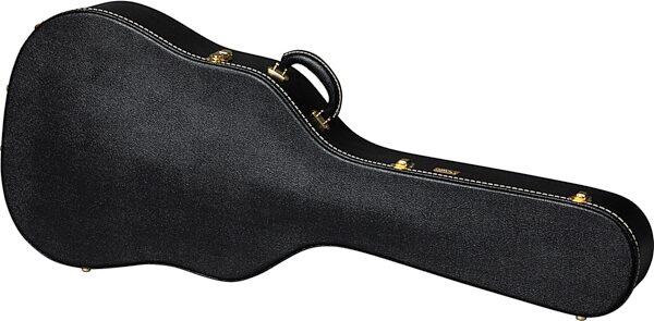 open zoom image for Gibson Lifton Historic Dreadnought Acoustic Guitar Case, Black/Goldenrod, Action Position Back