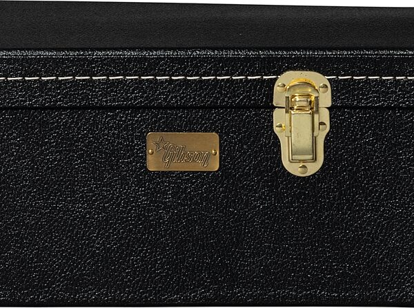 open zoom image for Gibson Lifton Historic Dreadnought Acoustic Guitar Case, Black/Goldenrod, Action Position Back