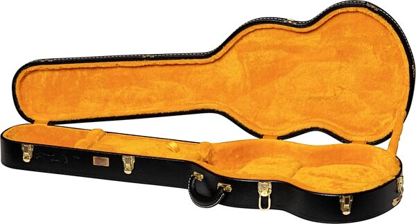 open zoom image for Gibson Lifton Historic SG Case, Black/Goldenrod, Action Position Back