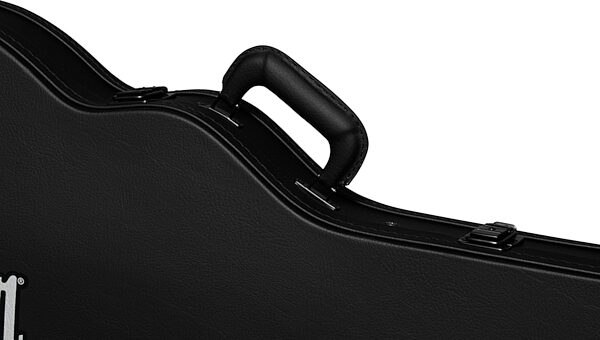 open zoom image for Gibson Les Paul Junior Original Hardshell Case, Modern Black, Action Position Back