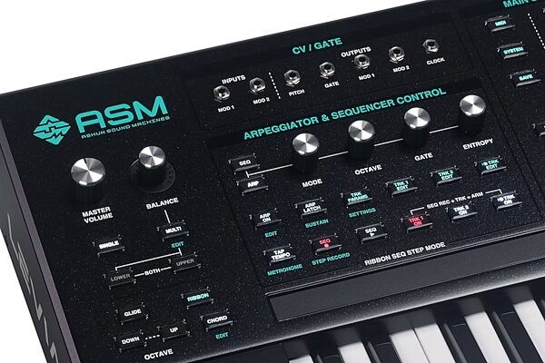 open zoom image for ASM Ashun Sound Machines Leviasynth Keyboard Synthesizer, 61-Key, New, Action Position Back