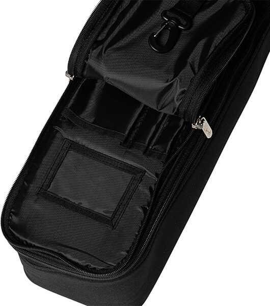 open zoom image for Gibson Premium Dreadnought Acoustic Guitar Gig Bag, Black, Action Position Back