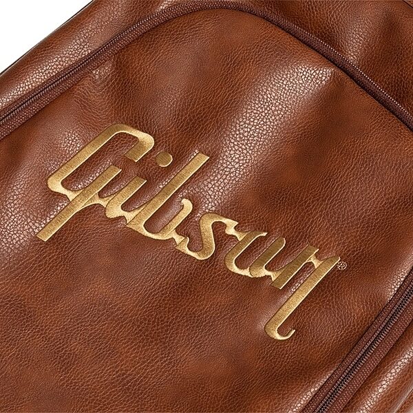 open zoom image for Gibson Premium LP/SG Soft Electric Guitar Soft Case, Dark Brown, Action Position Back