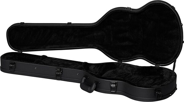 open zoom image for Gibson SG Electric Guitar Case, Modern Black, Action Position Back