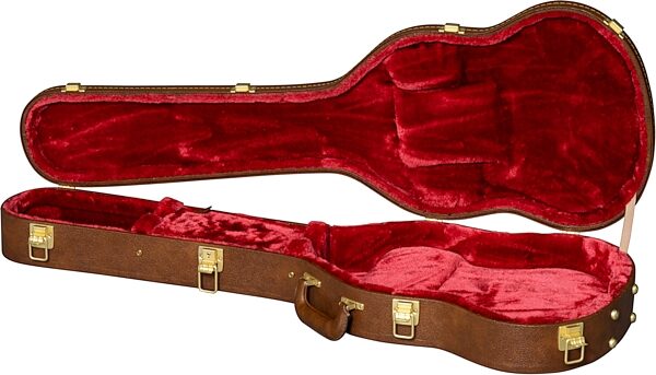 open zoom image for Gibson SG Electric Guitar Case, Original Brown, Action Position Back