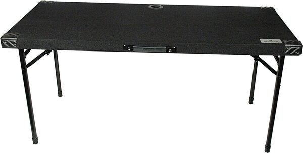 open zoom image for Grundorf AT-5422 Carpeted Folding DJ Table, Black Carpet, 54x22 Inch, AT-5422B, Main