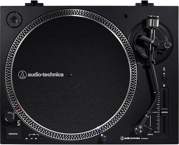 open zoom image for Audio-Technica AT-LP120XBT-USB Turntable with Bluetooth, Black, Action Position Front