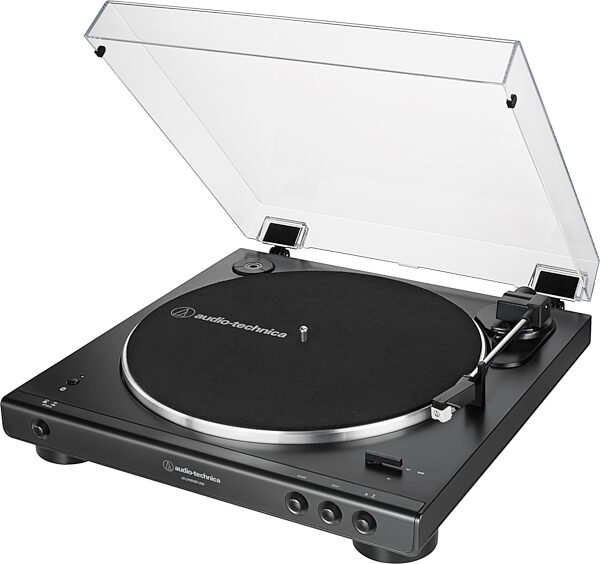 open zoom image for Audio-Technica AT-LP60XBT-USB Turntable with Bluetooth, Black, Open Box (Very Good), Action Position Back