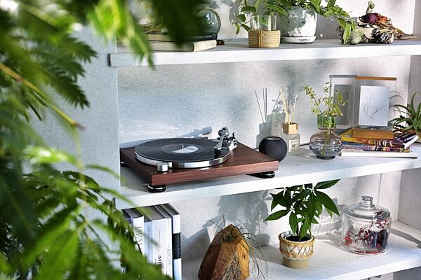 open zoom image for Audio-Technica AT-LPW50BT Belt-Drive Turntable with Bluetooth, Rosewood, AT-LPW50BT-RW, Action Position Back