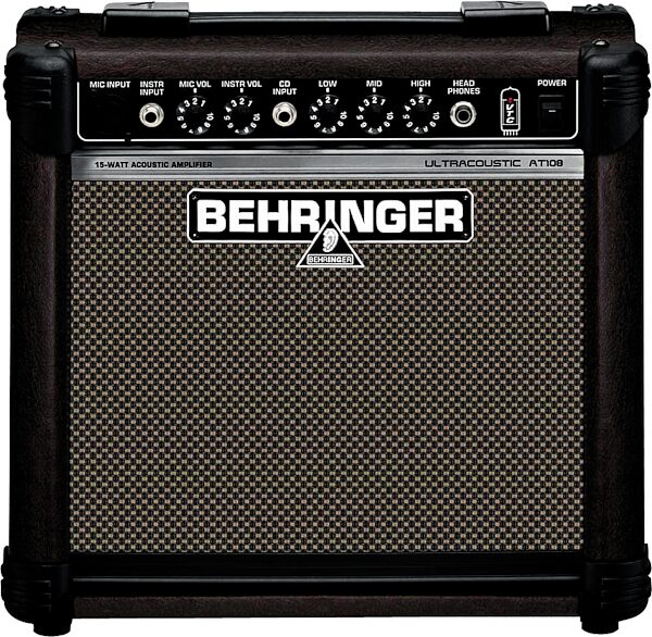 open zoom image for Behringer AT108 Ultracoustic Acoustic Guitar Amplifier (15 Watts, 8"), Main