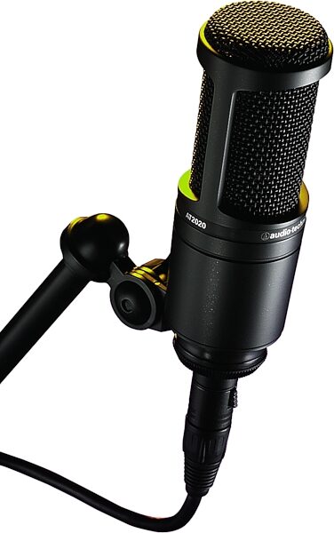 open zoom image for Audio-Technica AT2020 Studio Condenser Microphone, Black, Side View 2