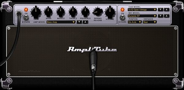 open zoom image for IK Multimedia StealthPlug Guitar/Bass USB Audio Interface Cable with Plug-Ins, AmpliTube Bass Amp