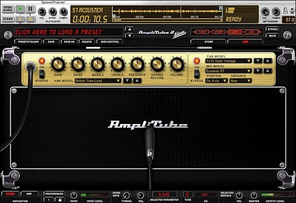 open zoom image for IK Multimedia StealthPlug Guitar/Bass USB Audio Interface Cable with Plug-Ins, AmpliTube British Amp