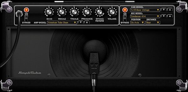 open zoom image for IK Multimedia StealthPlug Guitar/Bass USB Audio Interface Cable with Plug-Ins, AmpliTube 1 x 15