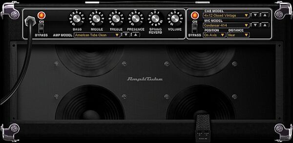open zoom image for IK Multimedia StealthPlug Guitar/Bass USB Audio Interface Cable with Plug-Ins, AmpliTube 4 x 12