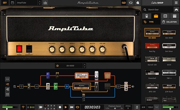 open zoom image for IK Multimedia AmpliTube 5 Amp Emulation Software, Digital Download, Action Position Back
