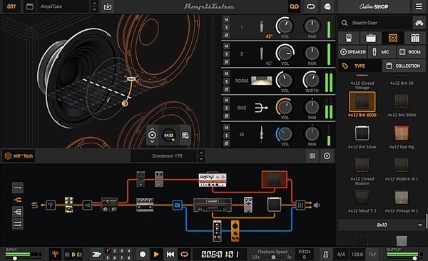 open zoom image for IK Multimedia AmpliTube 5 Amp Emulation Software, Digital Download, Action Position Back
