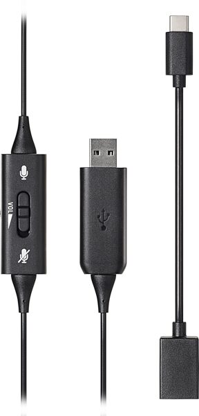 open zoom image for Audio-Technica ATH-101USB Single-Sided USB Headset, New, Action Position Front