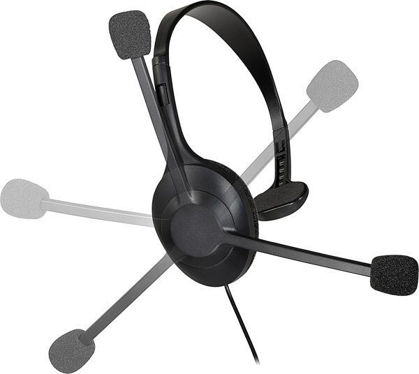 open zoom image for Audio-Technica ATH-101USB Single-Sided USB Headset, New, Action Position Front
