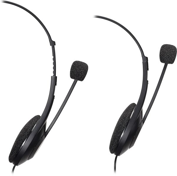 open zoom image for Audio-Technica ATH-101USB Single-Sided USB Headset, New, Action Position Front