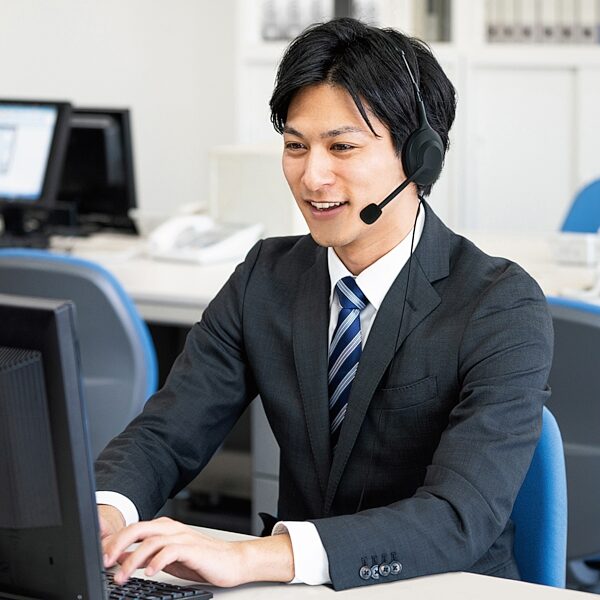 open zoom image for Audio-Technica ATH-101USB Single-Sided USB Headset, New, Action Position Front