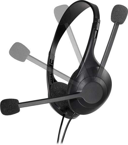 open zoom image for Audio-Technica ATH-102USB Stereo USB Headset, New, Action Position Front