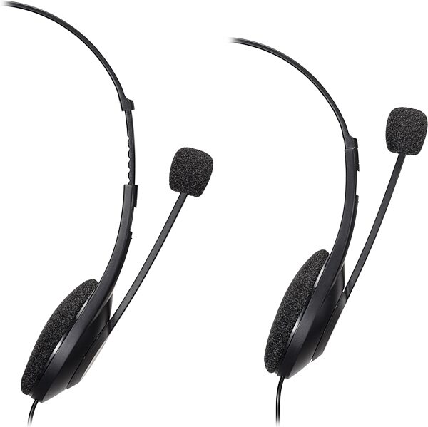 open zoom image for Audio-Technica ATH-102USB Stereo USB Headset, New, Action Position Front