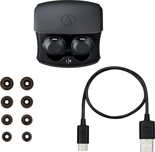 open zoom image for Audio-Technica ATH-CKS50TW Wireless In-Ear Headphones, Action Position Front