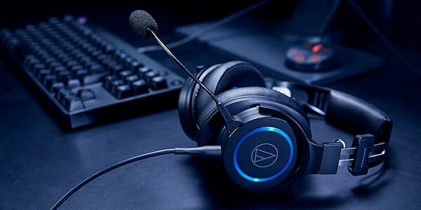open zoom image for Audio-Technica ATH-G1 Premium Gaming Headset with Microphone, Open Box (Very Good), In Use