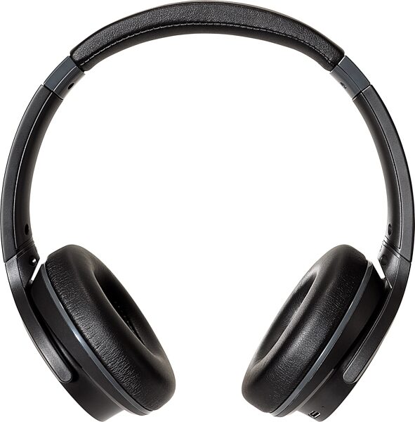 open zoom image for Audio-Technica ATH-S220BT Wireless On-Ear Headphones, Black, ATH-S220BTBK, Open Box (Very Good), Action Position Front