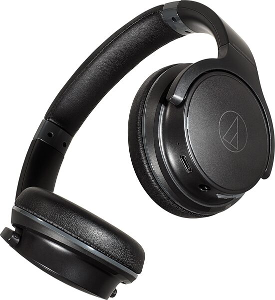 open zoom image for Audio-Technica ATH-S220BT Wireless On-Ear Headphones, Black, ATH-S220BTBK, Open Box (Very Good), Action Position Front