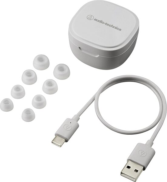 open zoom image for Audio-Technica ATH-SQ1TW Wireless In Ear Headphones, Action Position Front