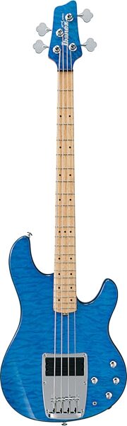 open zoom image for Ibanez ATK700 Quilt Top Electric Bass, Blue Moon