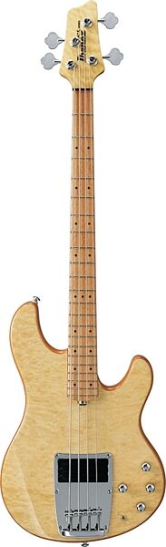 open zoom image for Ibanez ATK700 Quilt Top Electric Bass, Natural