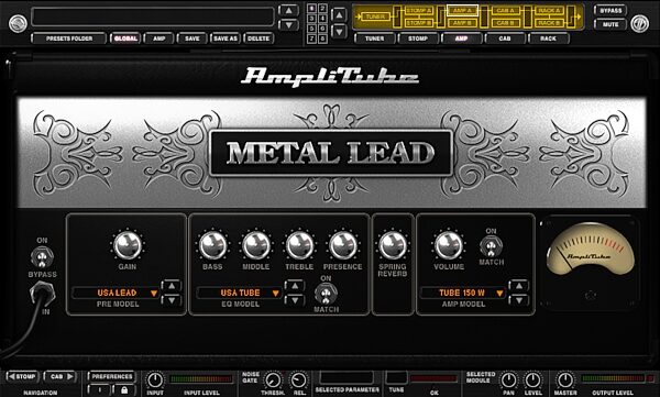 open zoom image for IK Multimedia AmpliTube Metal Amplifier and FX Modeling Plug-In (Mac and Windows), Screenshot 1