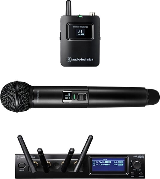 open zoom image for Audio-Technica ATW-1423 System 20 PRO Wireless Handheld and Bodypack System, New, Main