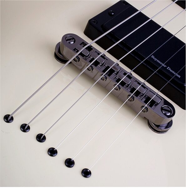 open zoom image for Schecter Blackjack ATX SOLO6 Electric Guitar, Aged White Satin - Bridge