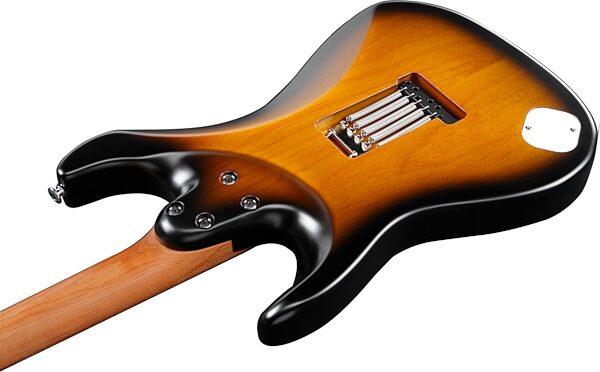 open zoom image for Ibanez Andy Timmons ATZ100 Electric Guitar (with Case), Sunburst Flat, Open Box (Very Good), Action Position Back