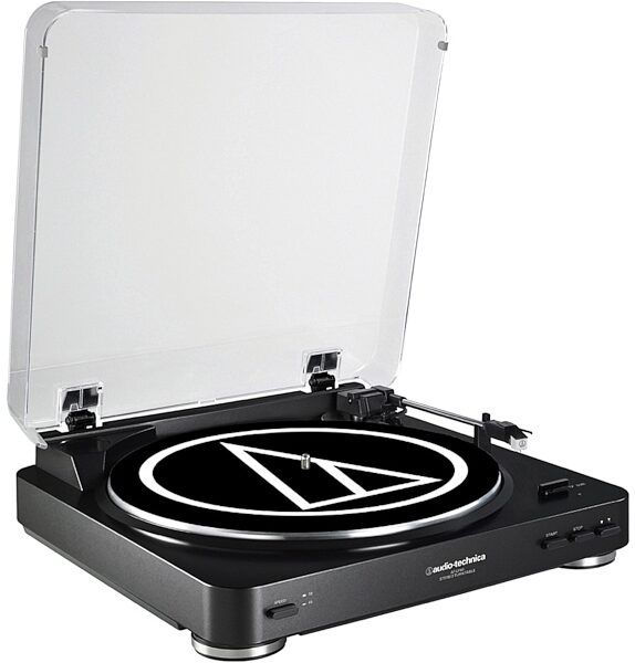open zoom image for Audio-Technica AT-LP60 Belt-Drive Turntable, Black