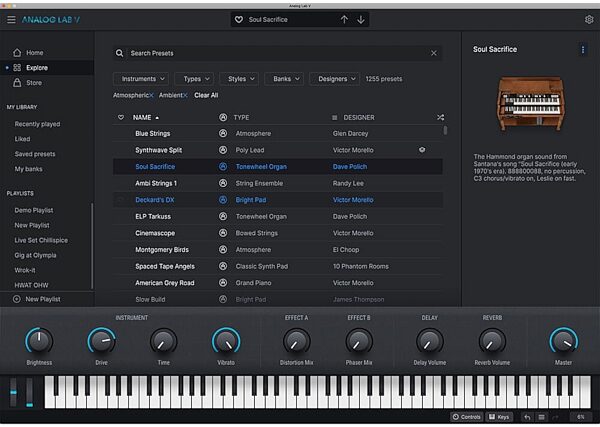 open zoom image for Arturia Analog Lab Pro Instrument Software, Digital Download, Action Position Back