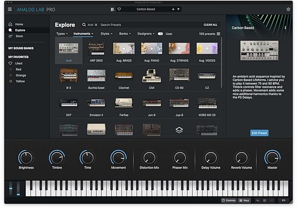 open zoom image for Arturia Analog Lab Pro Instrument Software, Digital Download, Action Position Back