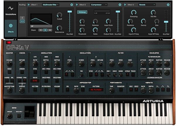 open zoom image for Arturia OP-Xa V Software Instrument, Digital Download, Action Position Back